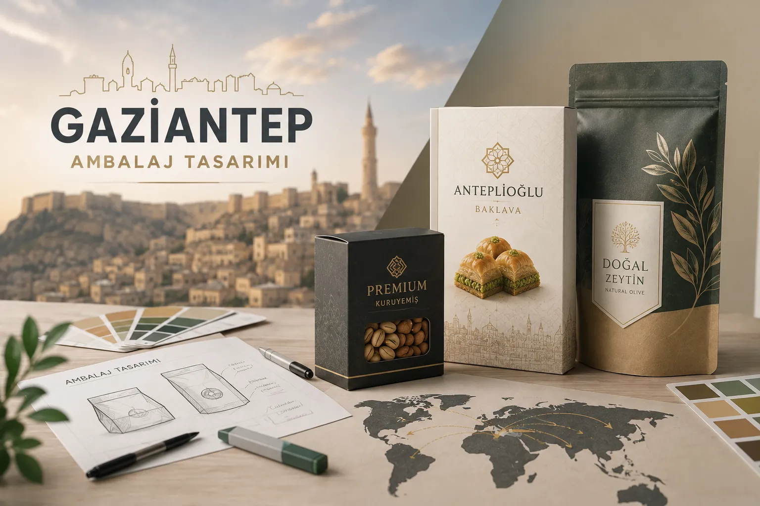 Gaziantep ambalaj tasarımı — yöresel ürün ambalajları